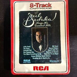 Neil Sedaka‎ Sings His Greatest Hits 8-Track Tape New Sealed RCA APS1-0928